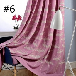 Mittatilaustyönä Tehty Pimennysverho, Kasvikirjailtu, Olohuoneeseen, Makuuhuoneeseen