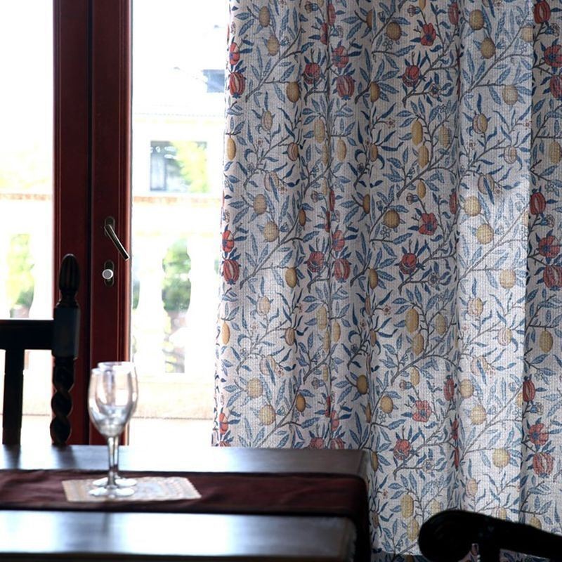 Kasvikuvioinen Verho Mittatilaustyönä Minimalistinen Pimennysverho Olohuoneeseen Ja Makuuhuoneeseen