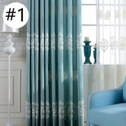 Puuvillainen Pimennysverho Mittatilaustyönä Tehty Verho, Pohjoismainen Voikukkakuvio, Kirjailtu Olohuoneeseen, Makuuhuoneeseen