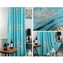 Puuvillaiset Pellavaiset Pimennysverhot, Kirjailtuja Pohjoismaisia Kukkia