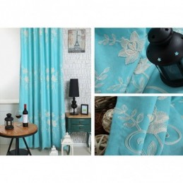 Puuvillaiset Pellavaiset Pimennysverhot, Kirjailtuja Pohjoismaisia Kukkia