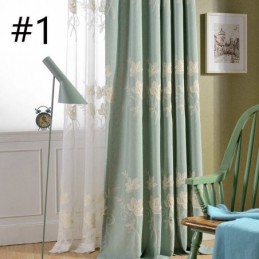 Puuvillaiset Pellavaiset Pimennysverhot, Kirjailtuja Pohjoismaisia Kukkia