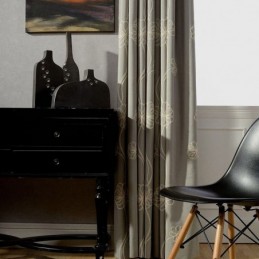 Pimennysverho Mittatilaustyönä Tehty Verho Nordic Brodeerattu Olohuoneeseen Makuuhuoneeseen