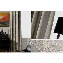 Pimennysverho Mittatilaustyönä Tehty Verho Nordic Brodeerattu Olohuoneeseen Makuuhuoneeseen