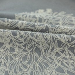 Pohjoismaiseen Tyyliin Valmistettu Pellavaverho Mittatilaustyönä, Verhopuukirjailu Olohuoneeseen Ja Makuuhuoneeseen