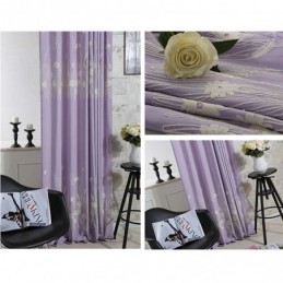 Puuvillainen Pimennysverho Mittatilaustyönä Tehty Verho, Pohjoismainen Kasvikuvio, Kirjailtu Olohuoneeseen, Makuuhuoneeseen