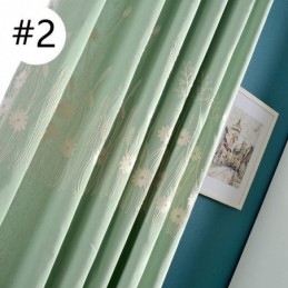 Puuvillainen Pimennysverho Mittatilaustyönä Tehty Verho, Pohjoismainen Kasvikuvio, Kirjailtu Olohuoneeseen, Makuuhuoneeseen