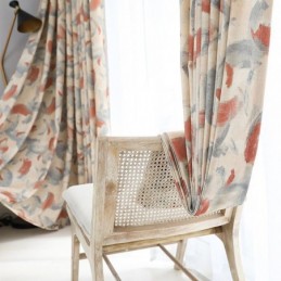 Puuvillaiset Pellavaiset Pimennysverhot Pohjoismaisella Kuvioinnilla Olohuoneeseen Ja Makuuhuoneeseen