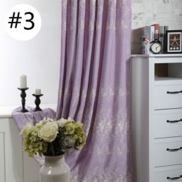 Mittatilaustyönä Tehty Pohjoismainen Kasvibrodeerattu Verho Olohuoneeseen Ja Makuuhuoneeseen