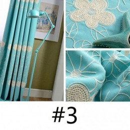 Pohjoismainen Puuvillapellavainen Pimennysverho Mittatilaustyönä, Kukkakirjonta Olohuoneeseen, Makuuhuoneeseen