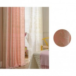 Eurooppalainen Puuvillainen Pimennysverho Mittatilaustyönä Tehty Verho Kukkakirjailtu