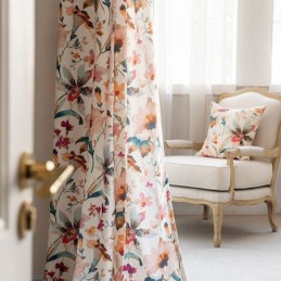 Kasvikuvioinen Verho Mittatilaustyönä, Lämpöä Eristävät Pimennysverhot Olohuoneeseen, Makuuhuoneeseen