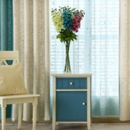 Eurooppalainen Pastoraalityylinen Verho Mittatilaustyönä Tehty Verho, Yksivärinen, Paksuuntunut Ompelu