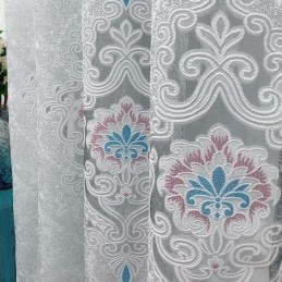 Kirjailtu Pimennysverho Mittatilaustyönä Tehty Verho Eurooppalaistyylinen Kukkakuvioinen Ikkunaverho Olohuoneeseen