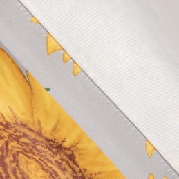 Mittatilaustyönä Valmistettu Puuvillapolyesterverho, Amerikkalaistyylinen Auringonkukkakuvioinen Puolipimennysverho