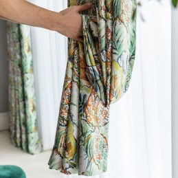 Mittatilaustyönä Tehty Verho, Öljymaalatut Lehdet, Amerikkalaistyyliset Pimennysverhot