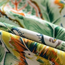 Mittatilaustyönä Tehty Verho, Öljymaalatut Lehdet, Amerikkalaistyyliset Pimennysverhot