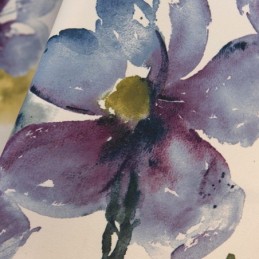 Mittatilaustyönä Tehty Verho, Kukkakuvioinen, Amerikkalaistyylinen, Puolipimennysverhot