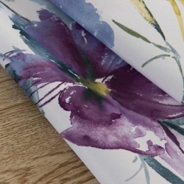 Mittatilaustyönä Tehty Verho, Kukkakuvioinen, Amerikkalaistyylinen, Puolipimennysverhot