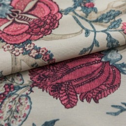 Mittatilaustyönä Valmistettu Puuvillapolyesterverho, Amerikkalaiskukakuvioinen Pimennysverho