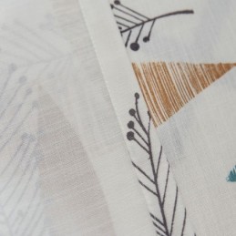 Kontrastivärinen Huonetta Tummentava Verho Mittatilaustyönä Tehty Verho Ympäristönsuojeluun Tarkoitettu Lehtikuvioinen Pimennysverho