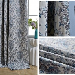 Retro-Verho Mittatilaustyönä Tehty Verho Eurooppalaistyylinen Kirjonta Makuuhuoneeseen