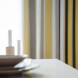 Pohjoismainen Moderni Jacquard-Verho Mittatilaustyönä Tehty Verho, Kontrastiraidat, Olohuone, Makuuhuone, Työhuone, Kangas