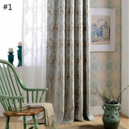 Eurooppalainen Max-Pimennysverho, Mittatilaustyönä Tehty, Ylellinen Damaskoksen Jacquard-Makuuhuoneen Verho