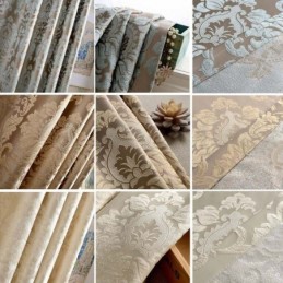 Eurooppalainen Max-Pimennysverho, Mittatilaustyönä Tehty, Ylellinen Damaskoksen Jacquard-Makuuhuoneen Verho