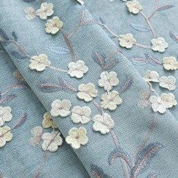 Pimennysverho Mittatilaustyönä Tehty Verho Pohjoismaiseen Tyyliin Kasvikirjonta Olohuoneeseen Makuuhuoneeseen