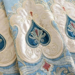 Chenille-Pimennysverho, Mittatilaustyönä Tehty Verho, Eurooppalainen Kukkakirjonta, Olohuoneeseen, Makuuhuoneeseen