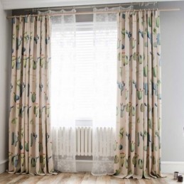 Luova Kaktuskuvioinen Verho...