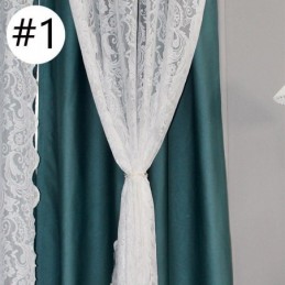 Pohjoismaiseen Tyyliin Tehty Pimennysverho, Mittatilaustyönä Tehty, Kasvikuvioinen Jacquard-Kangas, Lankaa, Integroitu