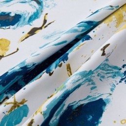 Painetut Pimennysverhot Kukkakuviolla Pohjoismaiseen Tyyliin Olohuoneeseen Ja Makuuhuoneeseen