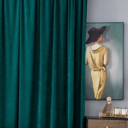 Chenille-Pimennysverhot, Yksivärinen, Pohjoismainen Tyyli, Olohuone, Makuuhuone