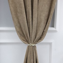 Yksivärinen Chenille-Pimennysverho Mittatilaustyönä, Pohjoismaiseen Tyyliin, Olohuoneeseen Ja Makuuhuoneeseen