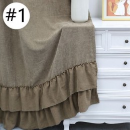 Yksivärinen Chenille-Pimennysverho Mittatilaustyönä, Pohjoismaiseen Tyyliin, Olohuoneeseen Ja Makuuhuoneeseen