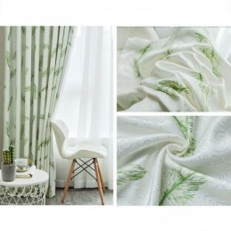 Pimennysverhot Pohjoismaisella Höyhenkuviolla Olohuoneeseen Ja Makuuhuoneeseen