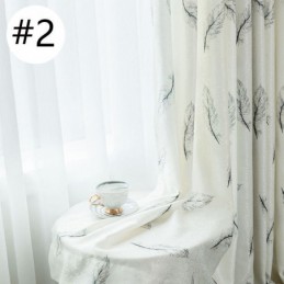 Pimennysverhot Pohjoismaisella Höyhenkuviolla Olohuoneeseen Ja Makuuhuoneeseen