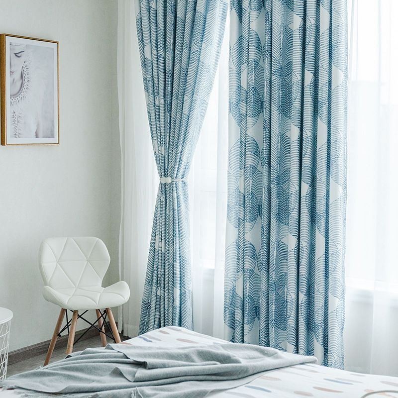 Mittatilaustyönä Tehty Pimennysverho, Kuviolliset Lehdet, Olohuoneeseen, Makuuhuoneeseen