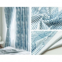 Mittatilaustyönä Tehty Pimennysverho, Kuviolliset Lehdet, Olohuoneeseen, Makuuhuoneeseen