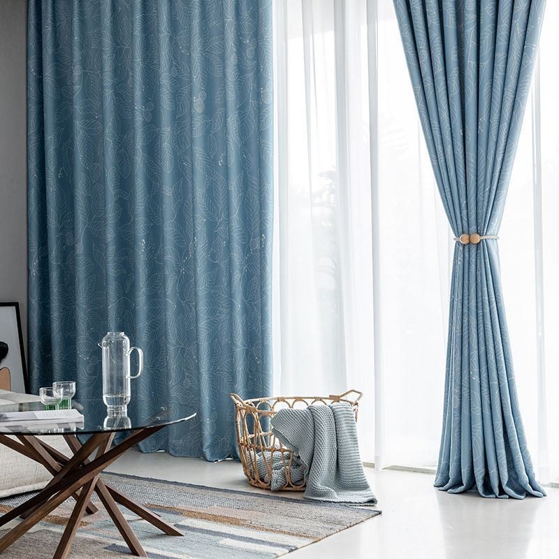 Pohjoismainen Pimennysverho Mittatilaustyönä Olohuoneeseen, Makuuhuoneeseen, Kuviolliset Lehdet