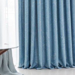 Pohjoismainen Pimennysverho Mittatilaustyönä Olohuoneeseen, Makuuhuoneeseen, Kuviolliset Lehdet