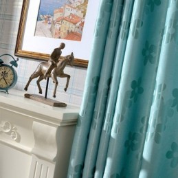 Pimennysverho Mittatilaustyönä Tehty Verho Pohjoismainen Kukkakuvioinen Jacquard Olohuoneeseen Ja Makuuhuoneeseen