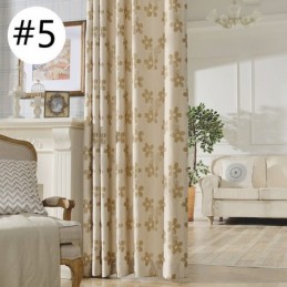 Pimennysverho Mittatilaustyönä Tehty Verho Pohjoismainen Kukkakuvioinen Jacquard Olohuoneeseen Ja Makuuhuoneeseen