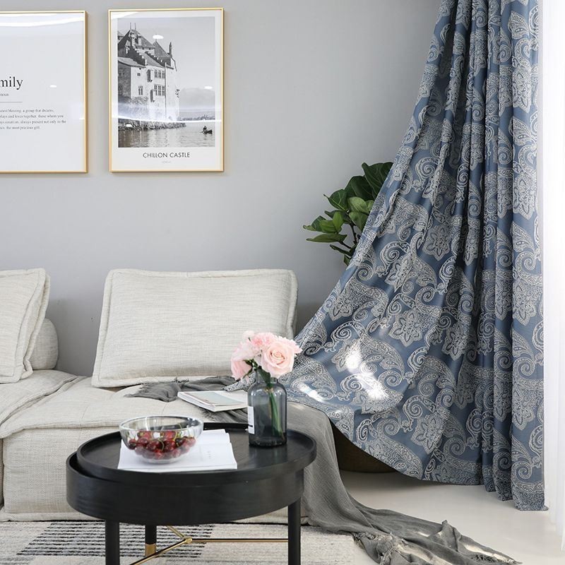 Eurooppalainen Pimennysverho Mittatilaustyönä Tehty Verho Jacquard Olohuoneeseen Ja Makuuhuoneeseen