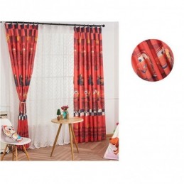 Puuvillaiset Pimennysverhot Lasten Tyyliin Sarjakuvaautokuviolla