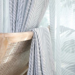 Lehtikuvioinen Pimennysverho Mittatilaustyönä Tehty Verho Pohjoismainen Olohuoneeseen Ja Makuuhuoneeseen