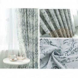 Pohjoismaisen Kuviolliset Pimennysverhot Olohuoneeseen Ja Makuuhuoneeseen