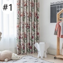 Pohjoismaiset Pimennysverhot Kasvikuviolla Olohuoneeseen Ja Makuuhuoneeseen